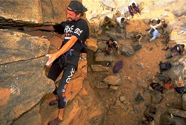 Escalada esportiva na regi�o de Hombori